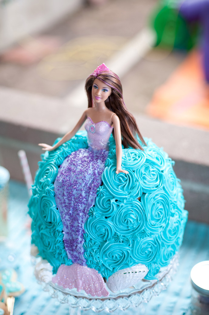 mermaidbarbiecake